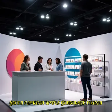 Booth Pameran Simple Bondowoso